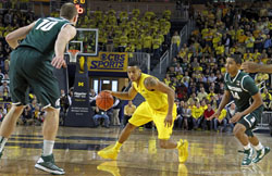 Michigan vs Michigan State basketball game 2013 photography